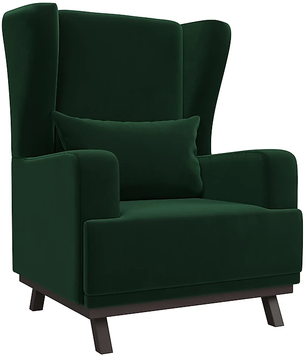 Зелёное кресло Джон Велюр Грин